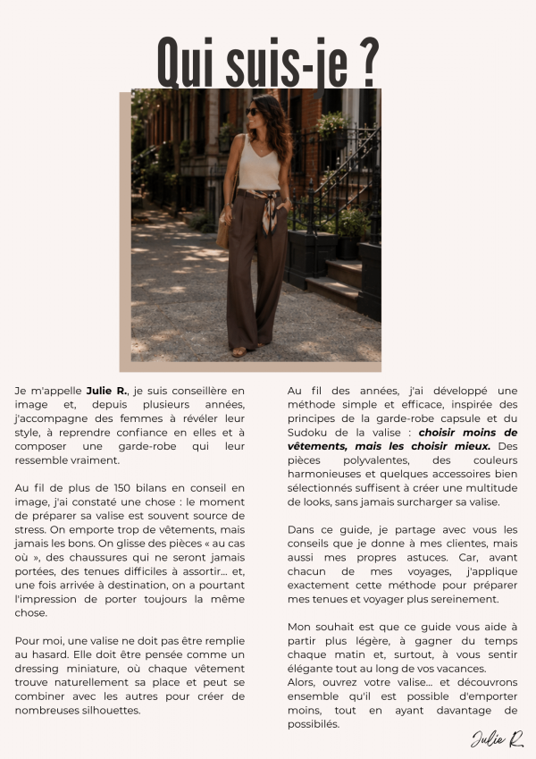 GUIDE : TA VALISE STYLÉE