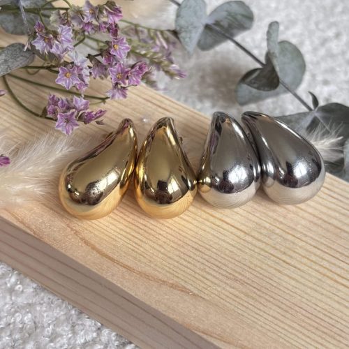 Boucles d'oreilles en Acier Inoxydable dorées